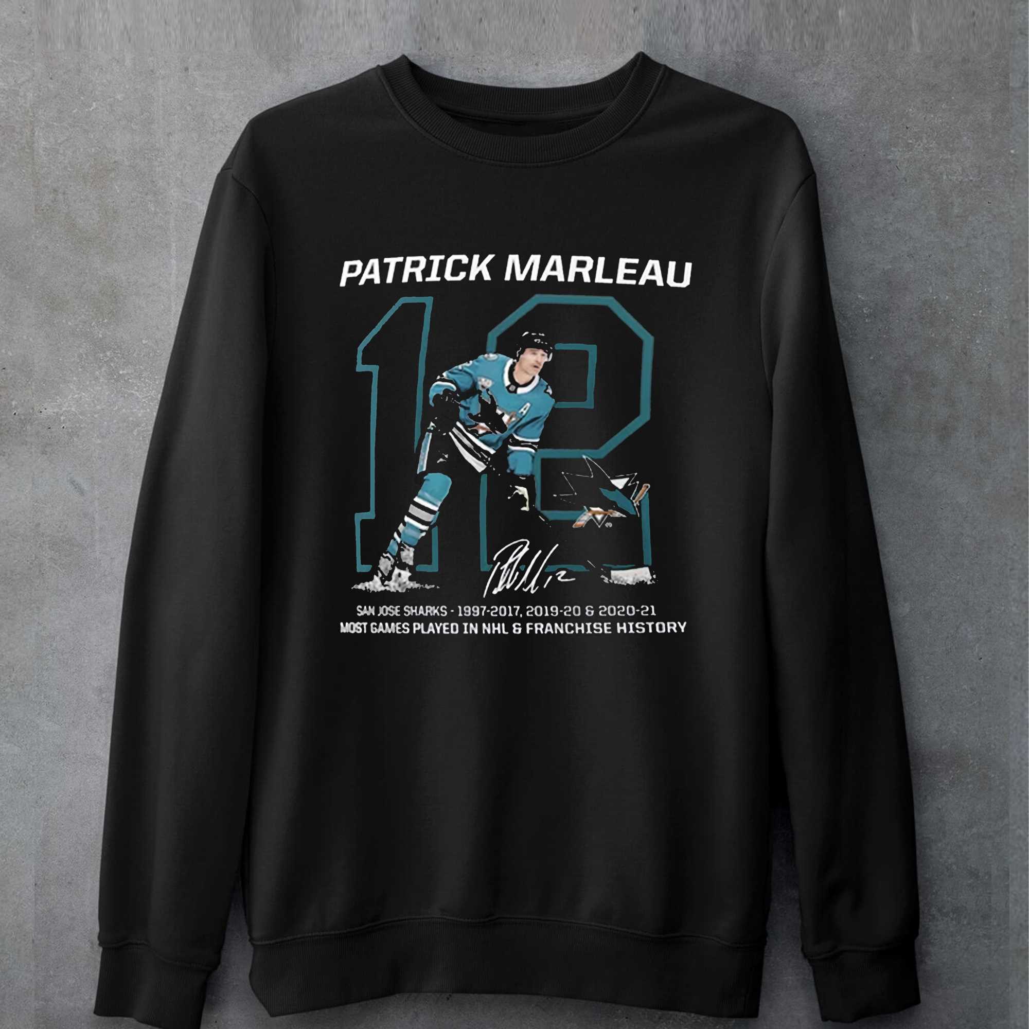 Patrick Marleau San Joe Sharks Retirement T-shirt 