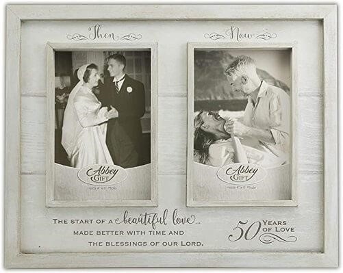A wooden frame for the 50th anniversary