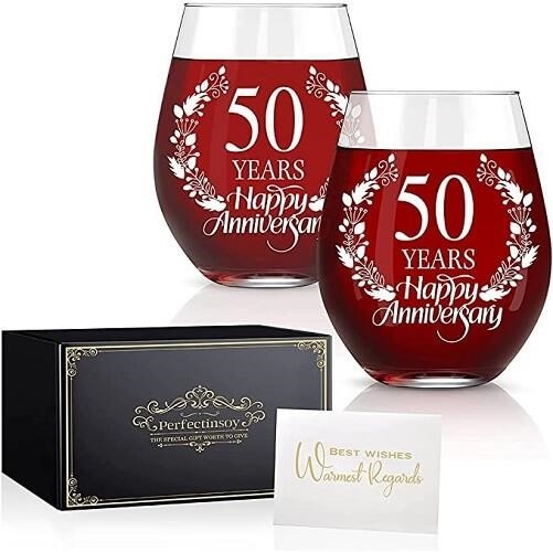 Celebrate your 50th wedding anniversary with this Perfectinsoy wine