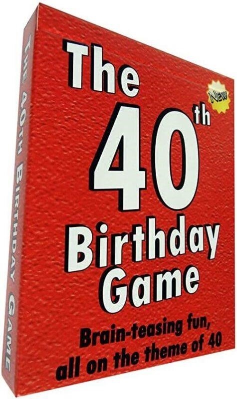 The game for a 40th birthday celebration - presents for a husband turning 40.