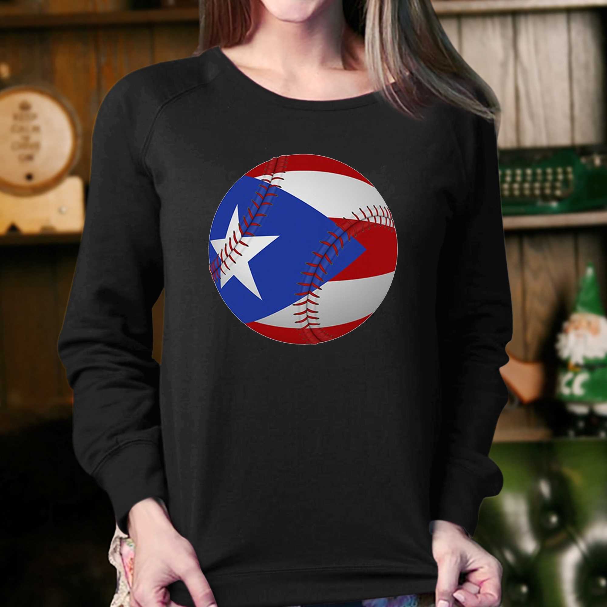 Baseball Flag Of Puerto Rico T-shirt 