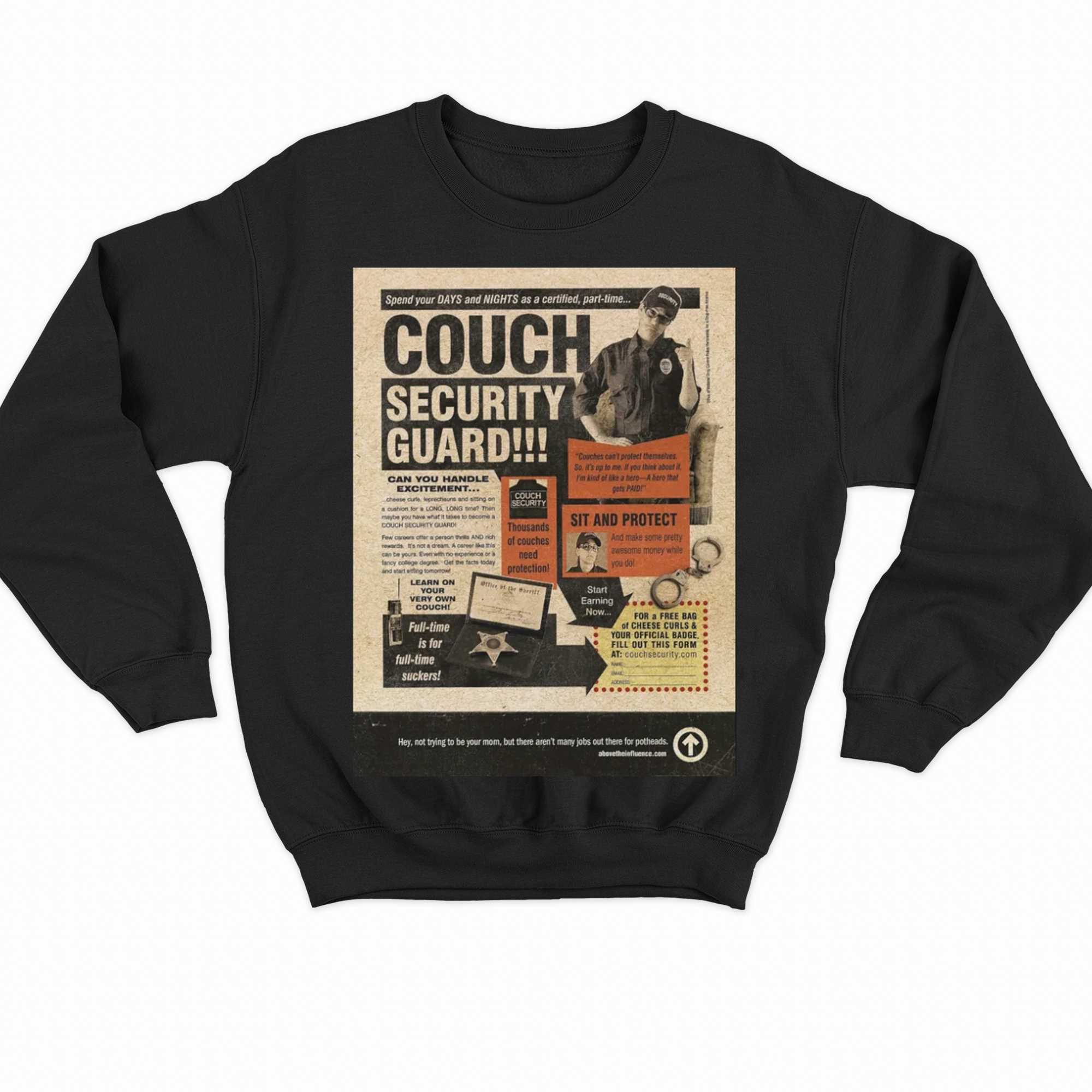Couch Security Guard T-shirt 