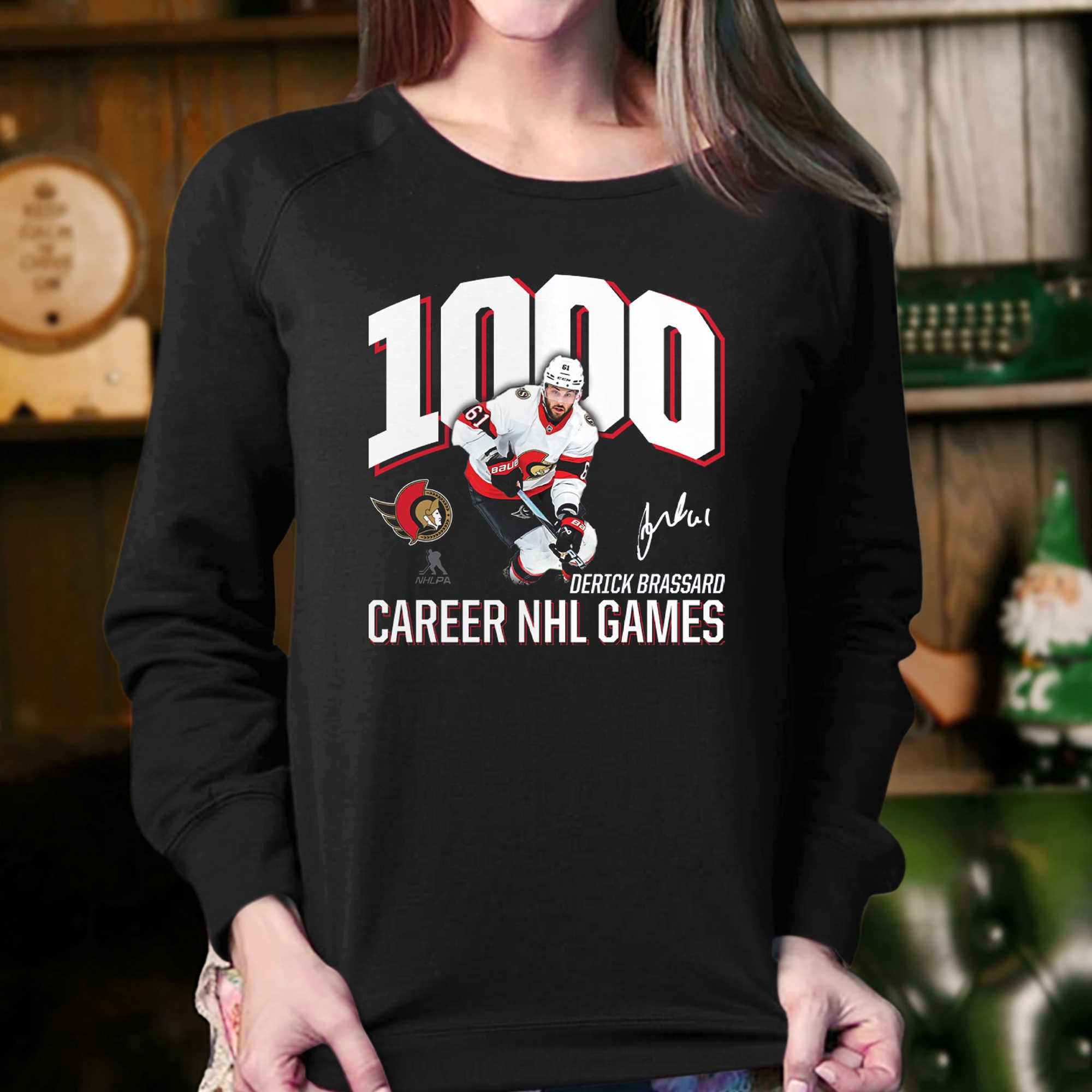 Derick Brassard Ottawa Senators Fanatics Branded 1000 Career Games T-shirt 