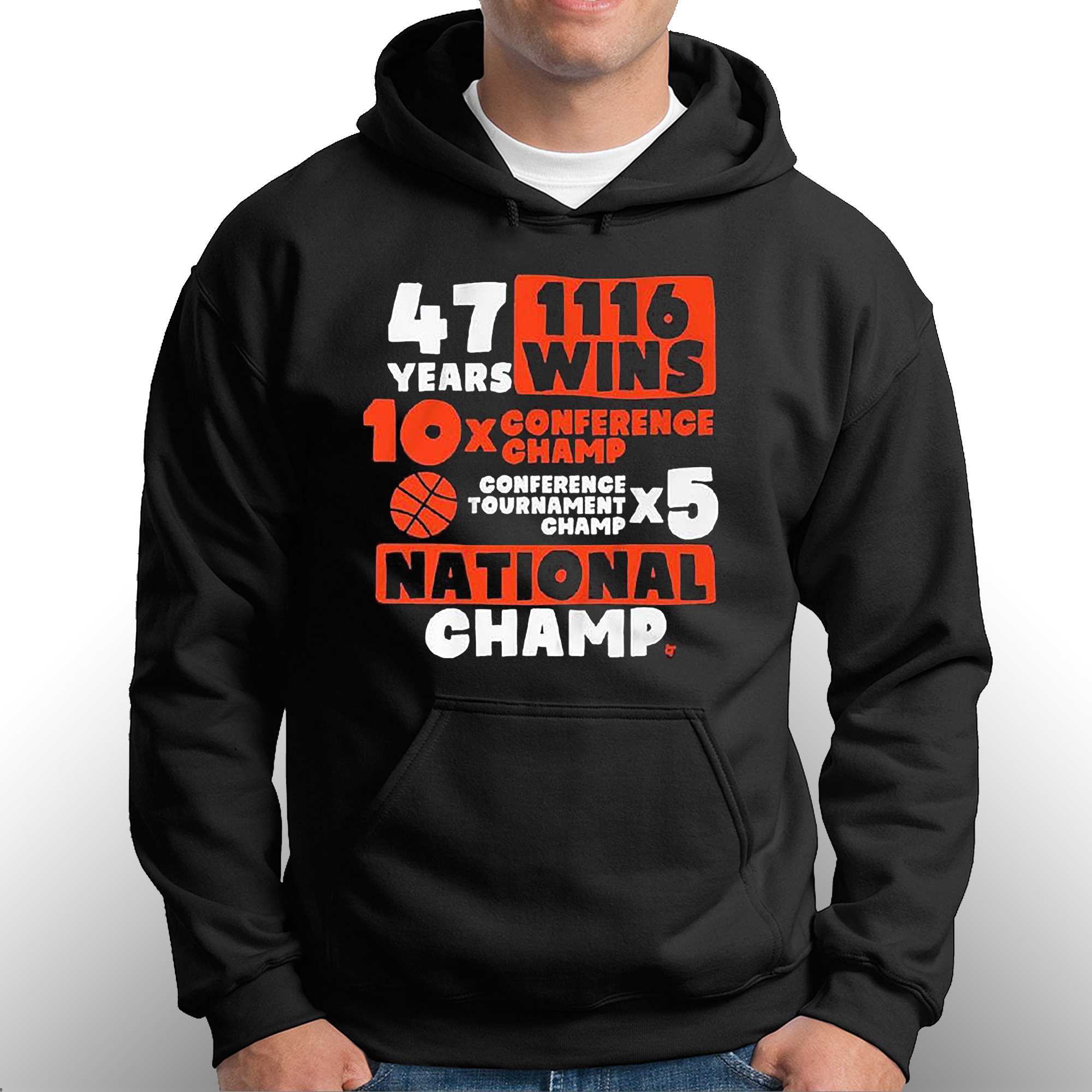 Jim Boeheim 47 Years 1116 Wins 10x Conference Champ 5x National Champ T-shirt 