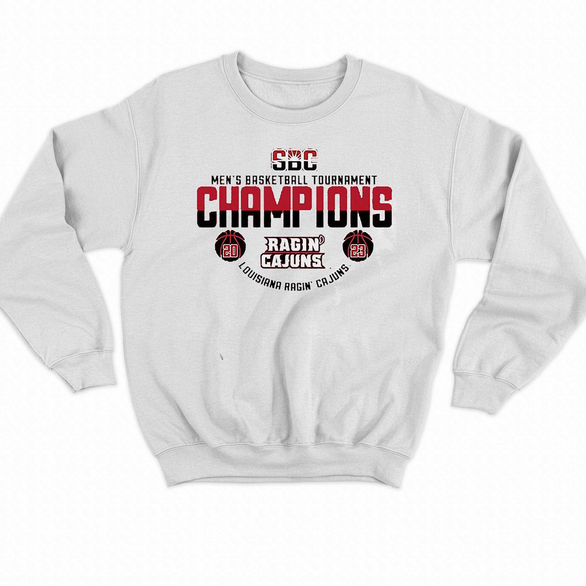 Louisiana Ragin Cajuns 2023 Sun Belt Mens Basketball Conference Tournament Champions T-shirt 