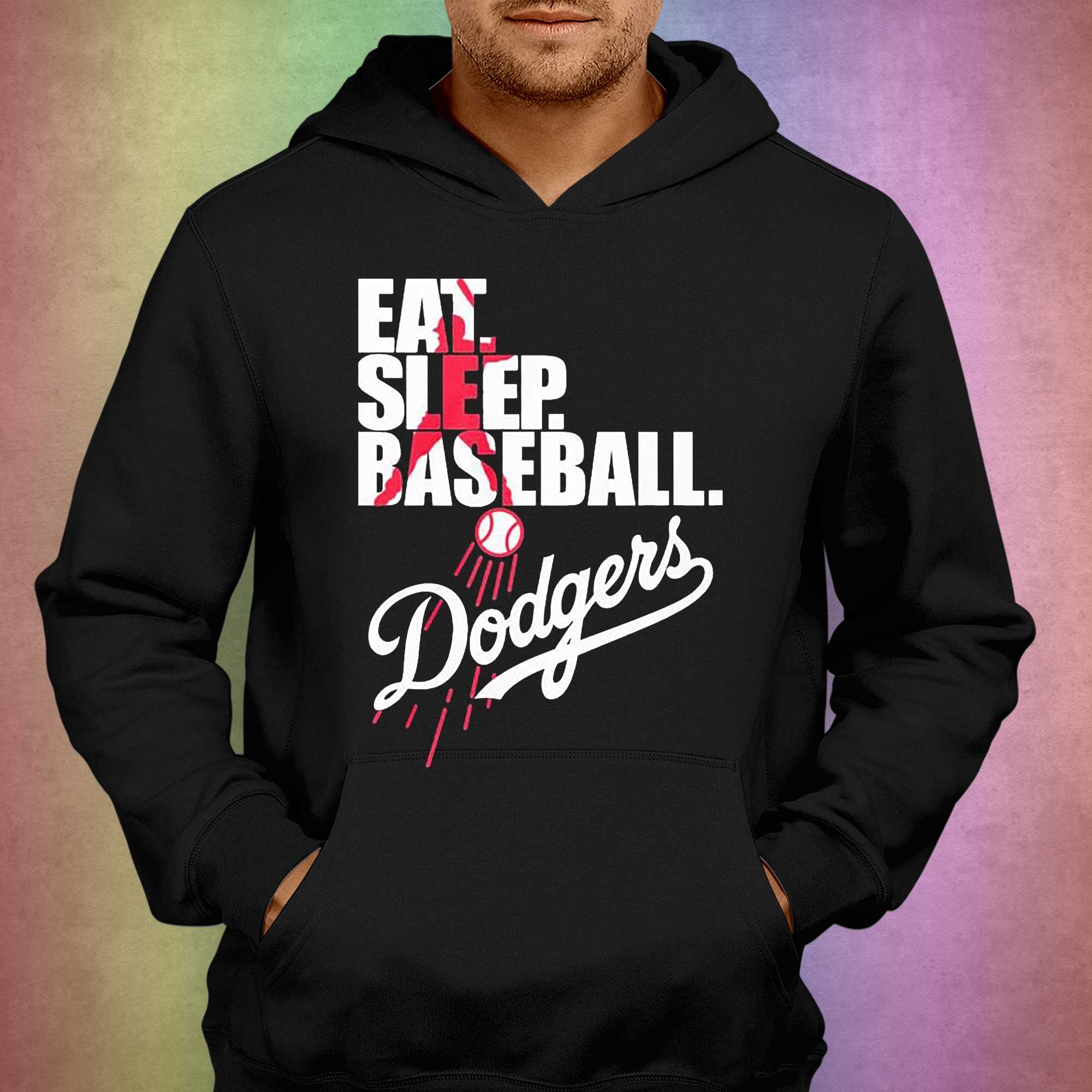 Mlb Los Angeles Dodgers Eat Sleep Baseball T-shirt 