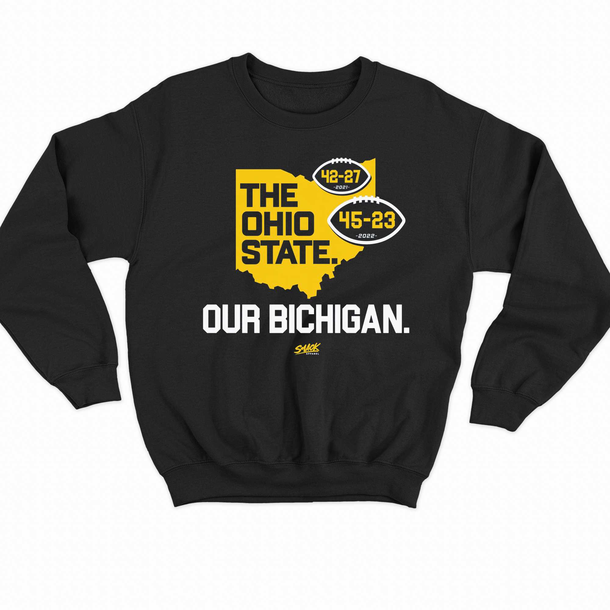 Our Bichigan Anti-osu Score Shirt T-shirt For Michigan College Fans 