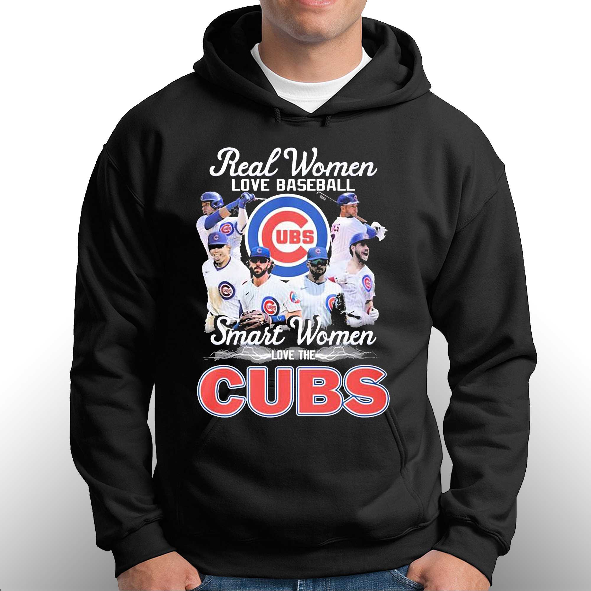 Real Women Love Baseball Smart Women Love The Chicago Cubs 2023 T-shirt 
