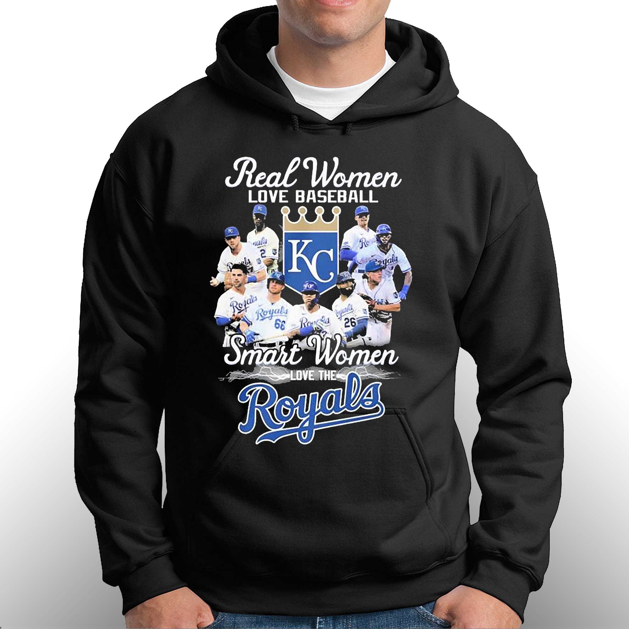Real Women Love Baseball Smart Women Love The Kansas City Royals 2023 T-shirt 