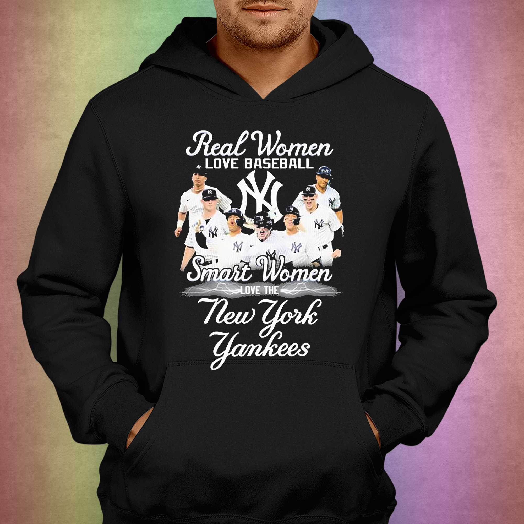 Real Women Love Baseball Smart Women Love The New York Yankees 2023 T-shirt 