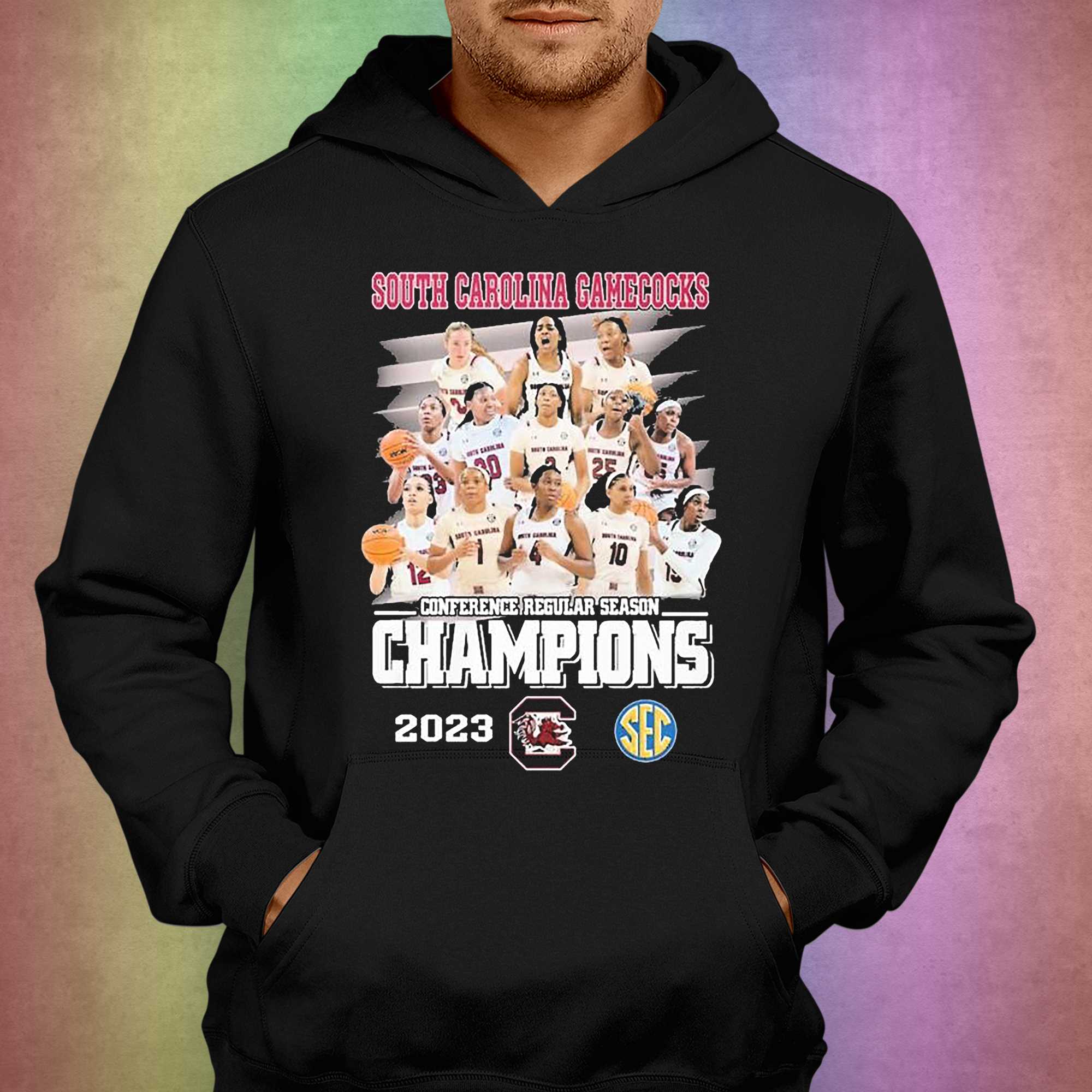 South Carolina Gamecocks Womens Basketball Team Conference Regular Season Champions 2023 T-shirt 