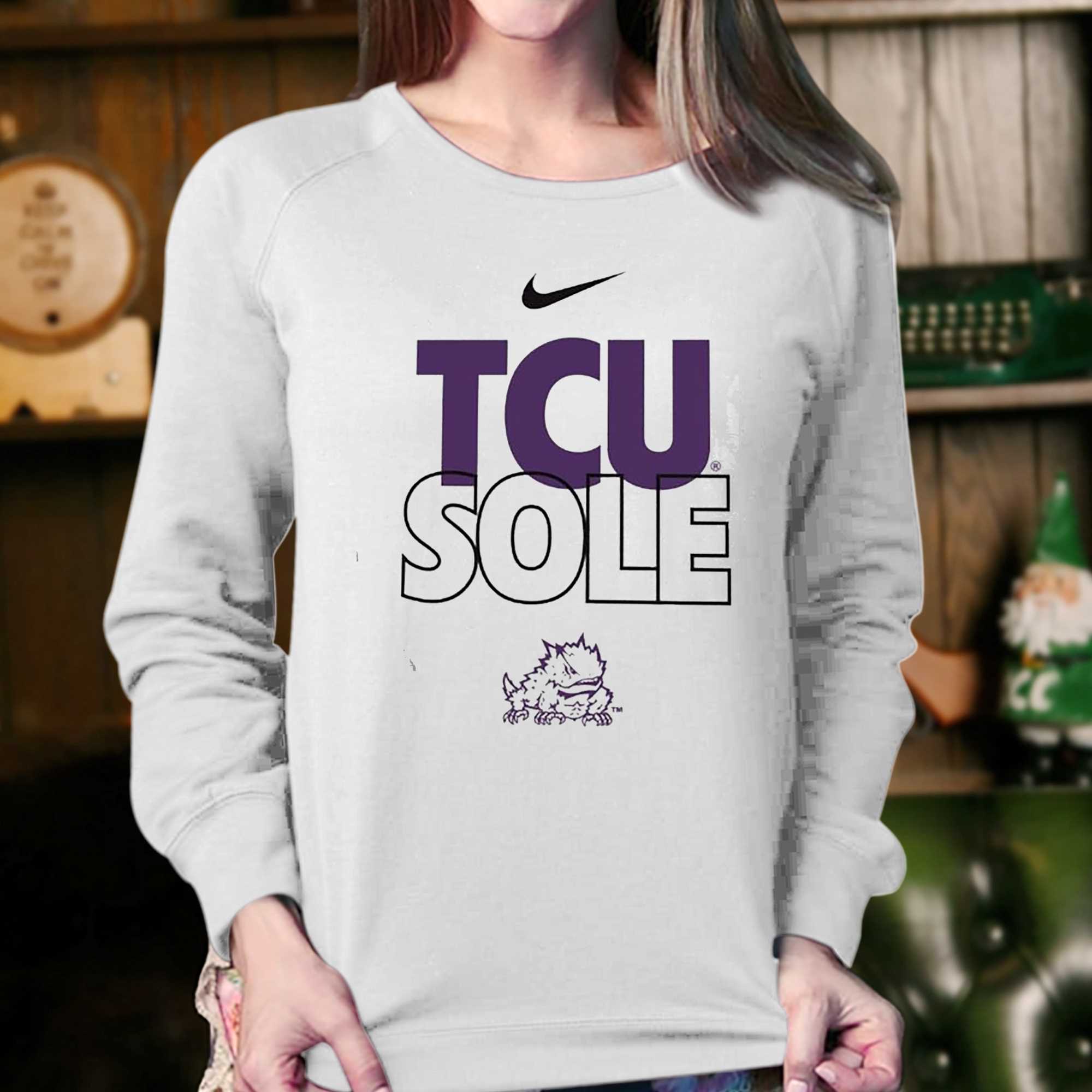 Texas Christian University Basketball Nike Tcu Sole Shirt 