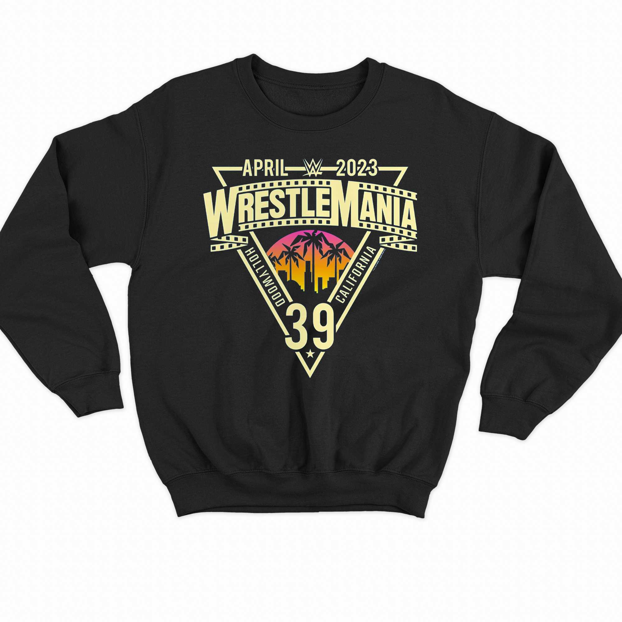 Wwe Fanatics Branded Wrestlemania 39 Sunset Logo T-shirt 