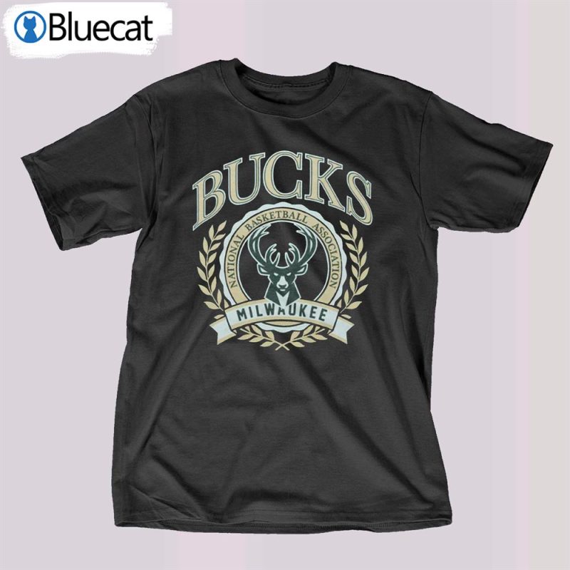 milwaukee bucks crest national basketball association t shirt 1